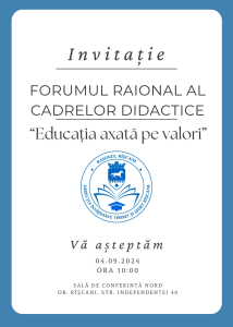 Invitație Forum Raional